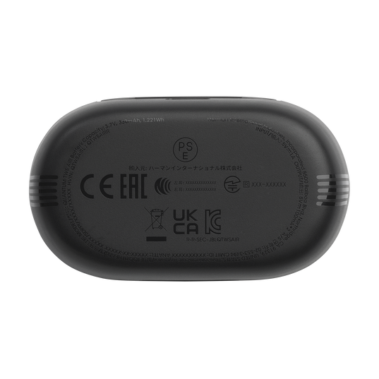 JBL Quantum TWS Air - Black - True wireless gaming earbuds - Bottom